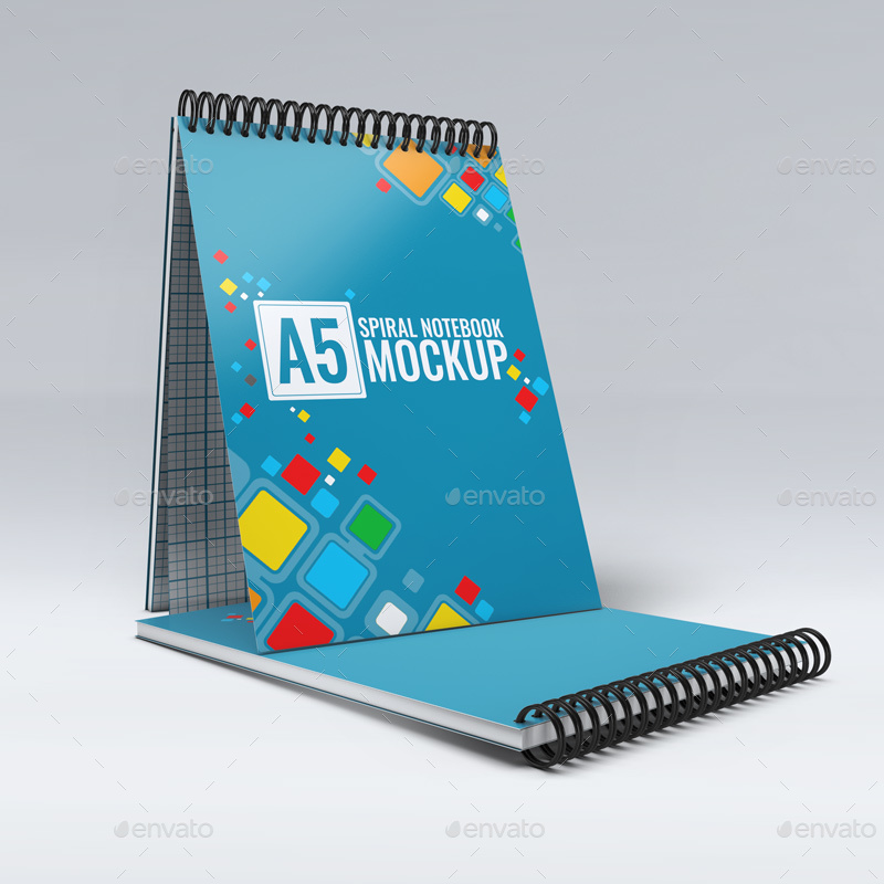 Download A5 Spiral Notebook Mock-Up by L5Design | GraphicRiver