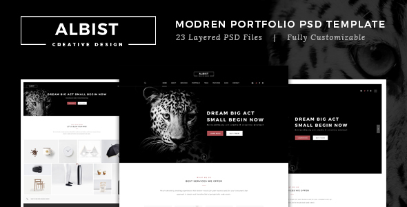 ALBIST - Creative PSD Template