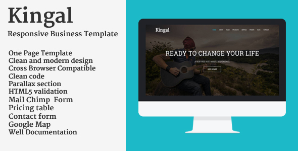 Kingal - Responsive Business Template