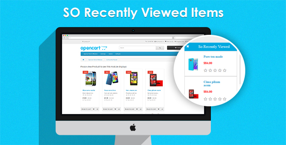 SO Recently Viewed Items - Responsive OpenCart Module