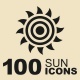 Sun vector icons