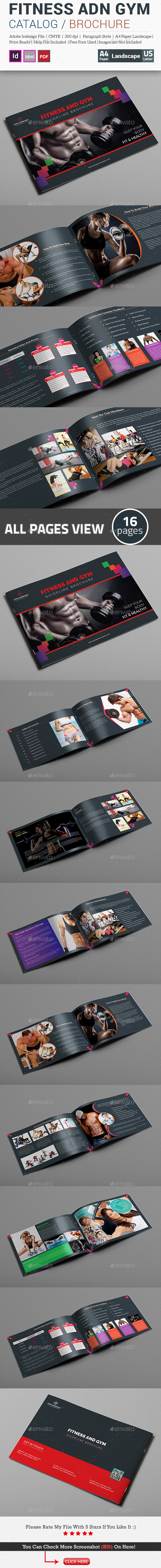 Fitness and Gym Guideline Brochure Template