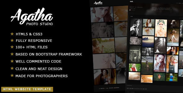 Agatha - Photography Portfolio Website Template