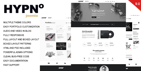 Hypno - Modern, Responsive Joomla Template