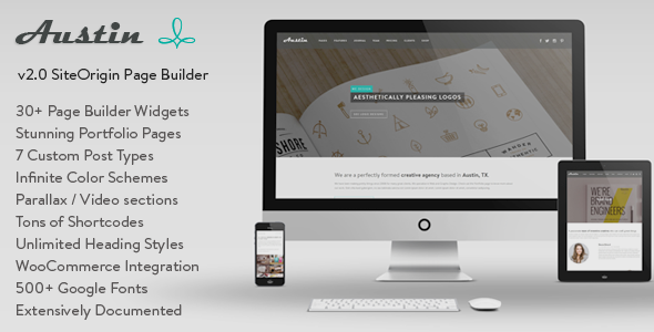 Austin - Multi-Purpose Design Agency WP Theme