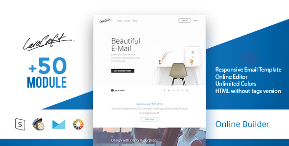 Carft - Modern Email Template + Online Access