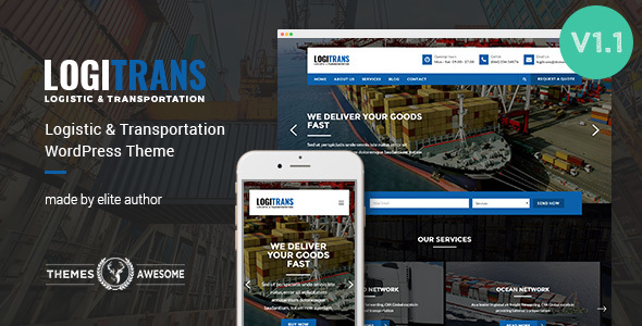 Logistic WordPress Theme - LogiTrans