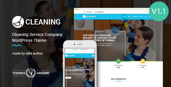 Cleaning Service Company WordPress Theme