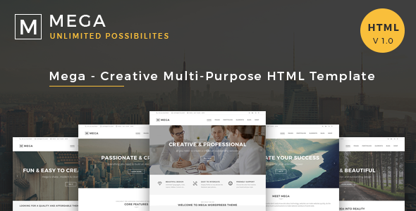 Mega - Creative Multi-Purpose HTML Template