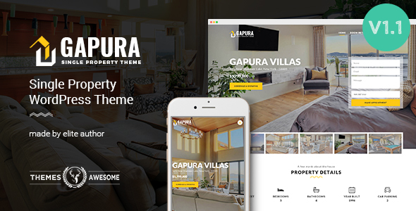 Single Property WordPress Theme - Gapura