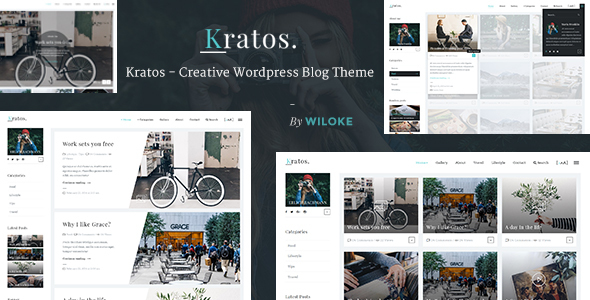 Kratos - Creative WordPress Blog Theme