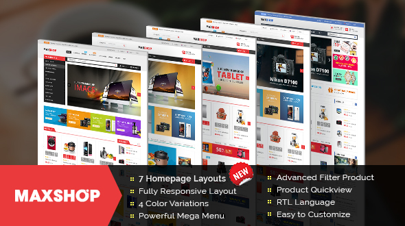 Maxshop - Responsive Multipurpose OpenCart Theme