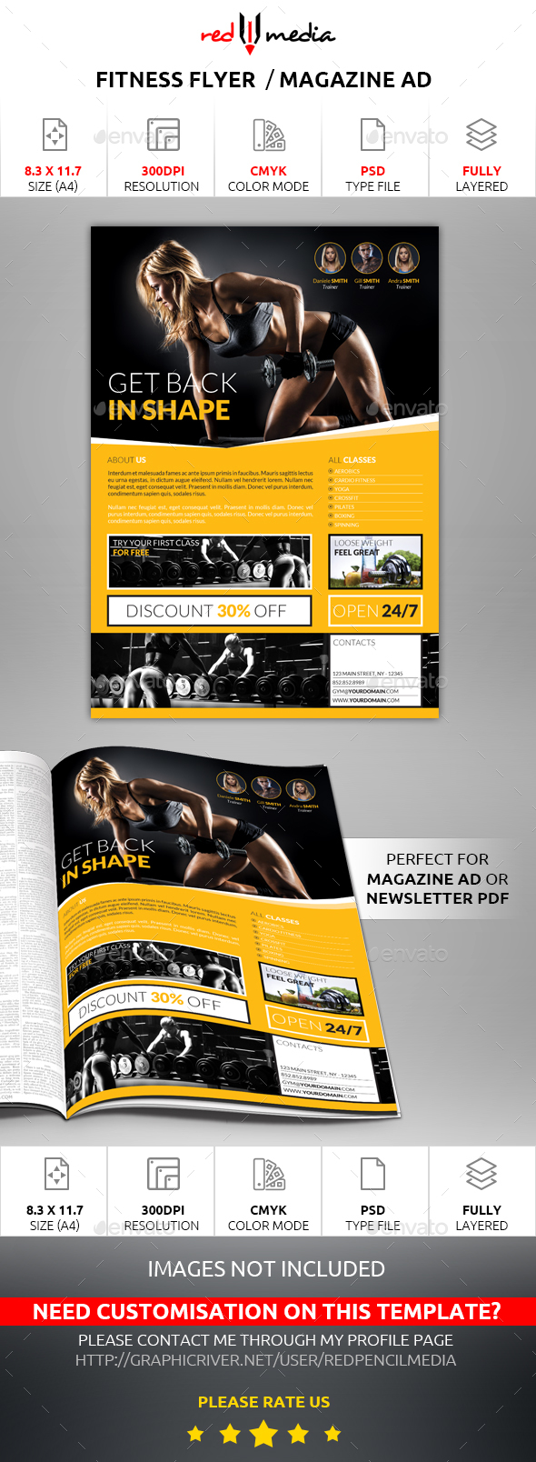 Fitness Flyer / Magazine AD