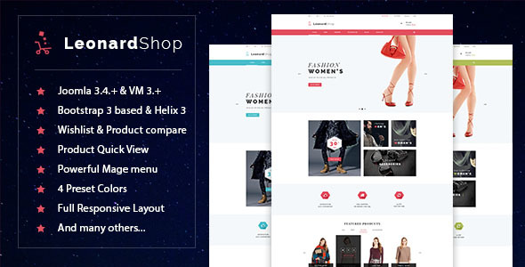 Leonard Shop - Responsive Joomla Template