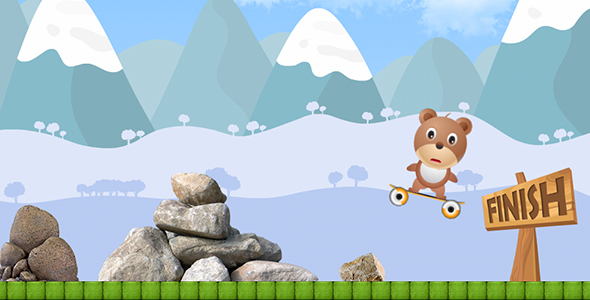 Skateboarder with AdMob and Leaderboard