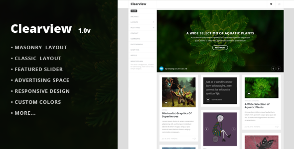 Clearview -  A Clean & Responsive Blog Theme