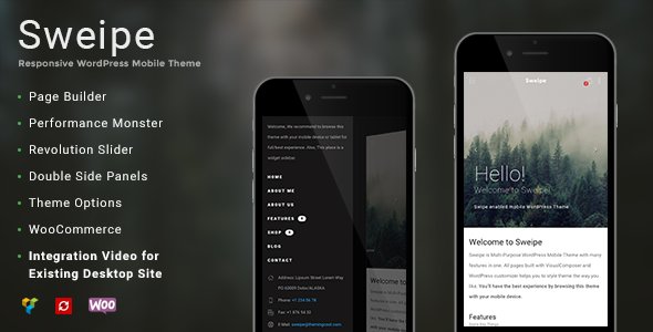 Sweipe - Responsive WordPress Mobile Theme