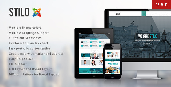 Stilo - One Page Multipurpose Joomla Template