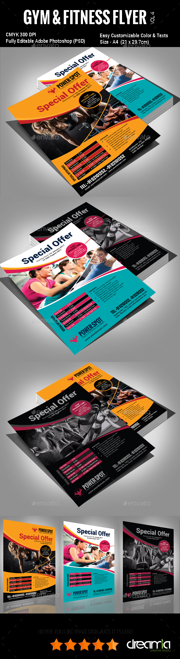 Gym & Fitness Flyer - Vol3