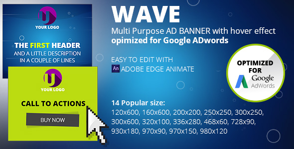 CodeCanyon HTML5 Animated Banner Templates WAVE banner 15612458 CodeCanyon HTML5 Animated Banner Templates WAVE banner 15612458