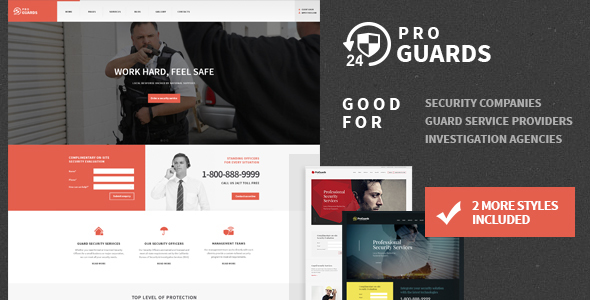 ProGuards - Safety & Security WordPress Theme