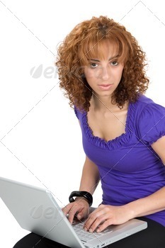Business Woman On Laptop