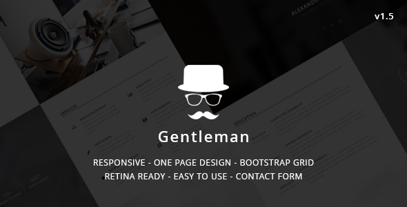 Gentleman - Personal vCard Template
