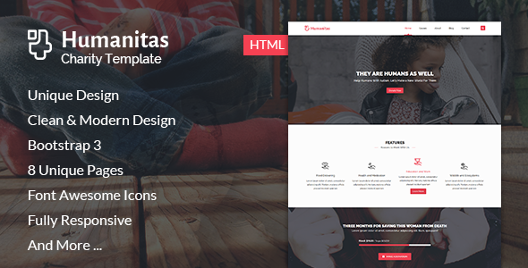 Humanitas - Modern Charity HTML Template