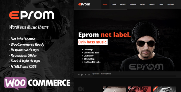 Eprom - WordPress Music Band & Musician Theme