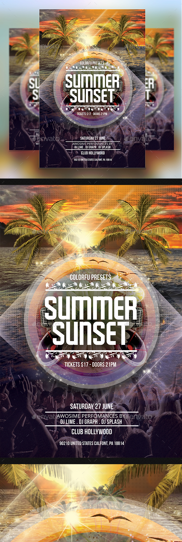 Summer Sunset Flyer