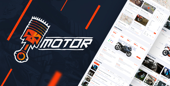 Motor - Vehicles, Parts & Accessories Store - PSD Template