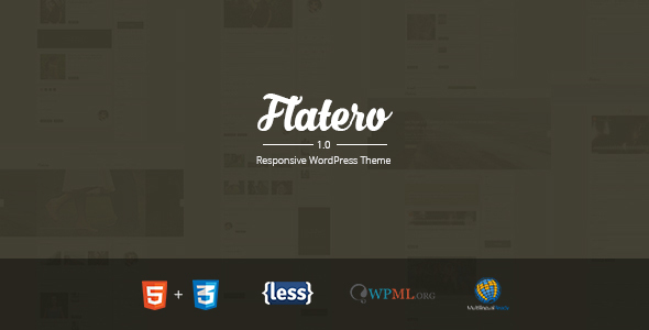 Flatero - Responsive WordPress Blog Theme