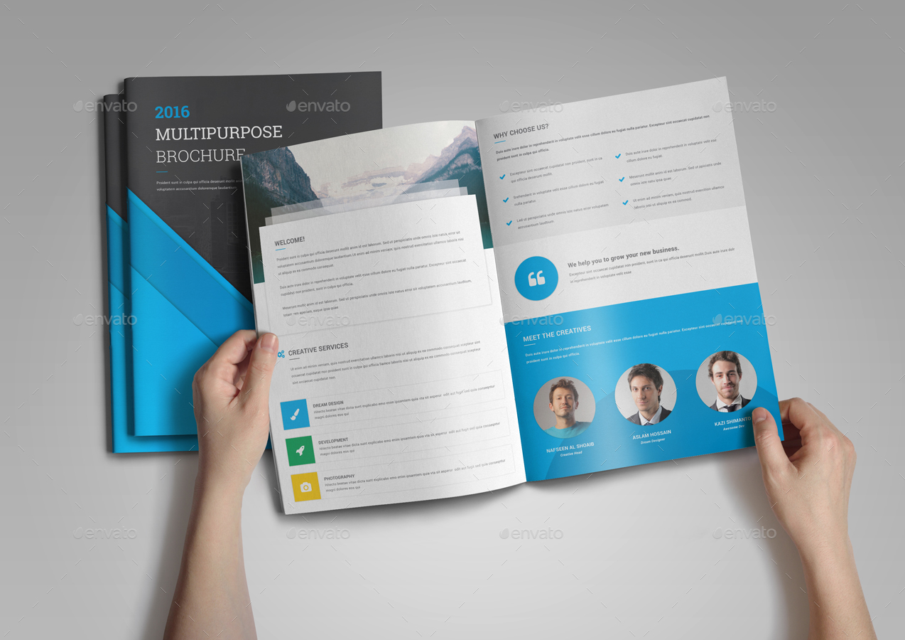 Material Design Leaflet | material design brochure template by nashoaib graphicriver Material Design Leaflet | material design brochure template by nashoaib graphicriver