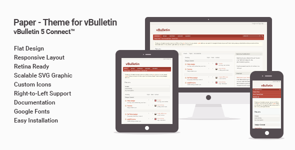 Paper - Flat Theme for vBulletin 5 Connect