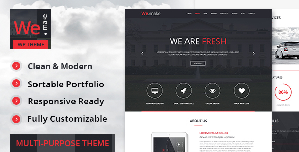 We.Make - Responsive WordPress Theme