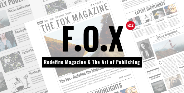 The Fox - Contemporary Magazine Theme for Creators