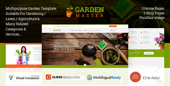 Garden Master - Wordpress Agriculture & Lawn Shop theme