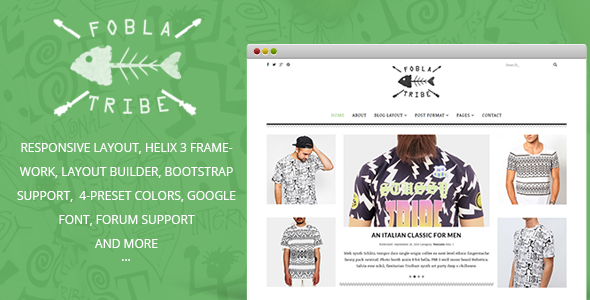FoblaTribe - Responsive Blog Joomla Template