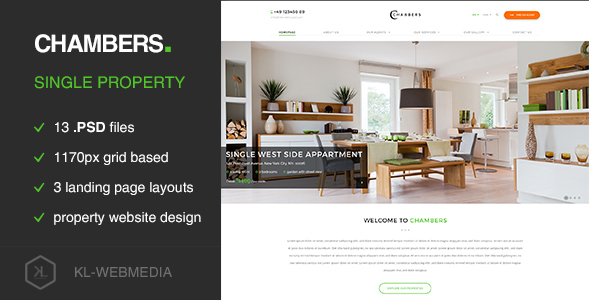 Chambers - Single Property PSD Template