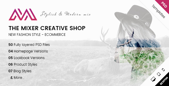 The Mixer - Creative Shop PSD Templates