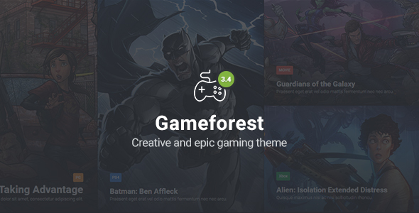 Gameforest - Responsive Gaming HTML Theme