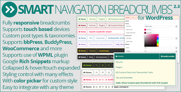 Smart Navigation Breadcrumbs - CodeCanyon Item for Sale