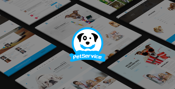 Pet Service - A Pet Services PSD Template