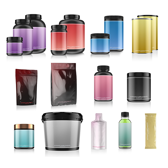 Complete Supplements 3d Models Pack - 3DOcean Item for Sale