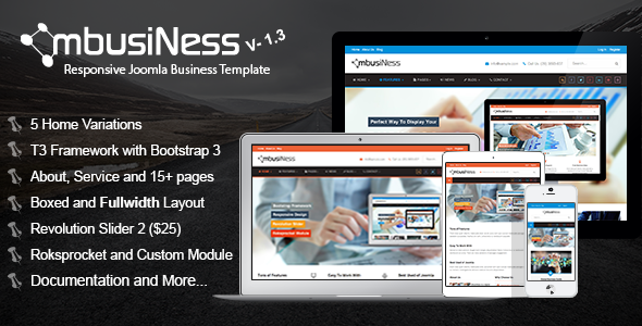 MbusiNess - Responsive Joomla Business Template