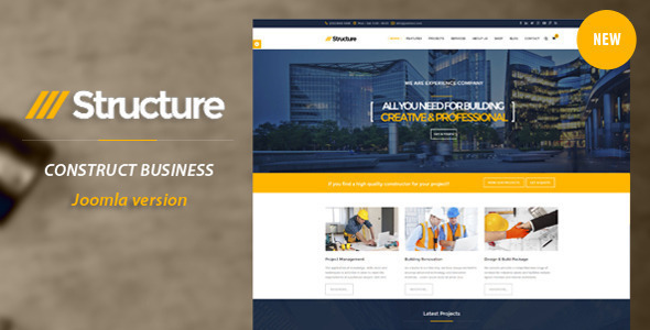 Structure - Construction VirtueMart Template