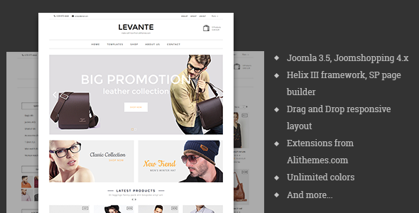 Levante - eCommerce Joomla Template