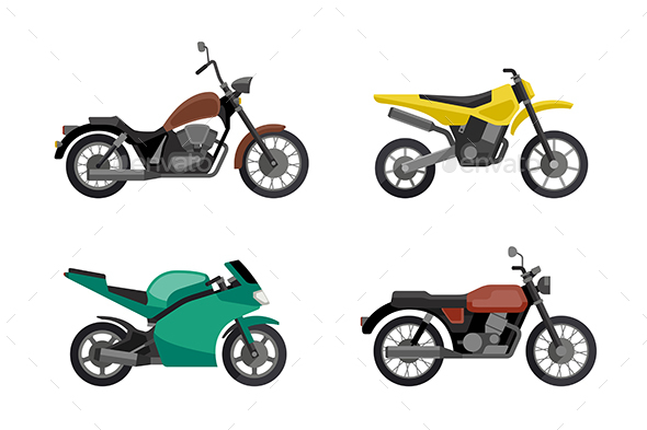 Motorcycle Icons Set