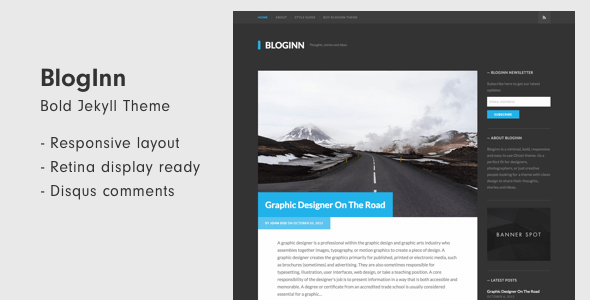 BlogInn - Bold Theme for Jekyll