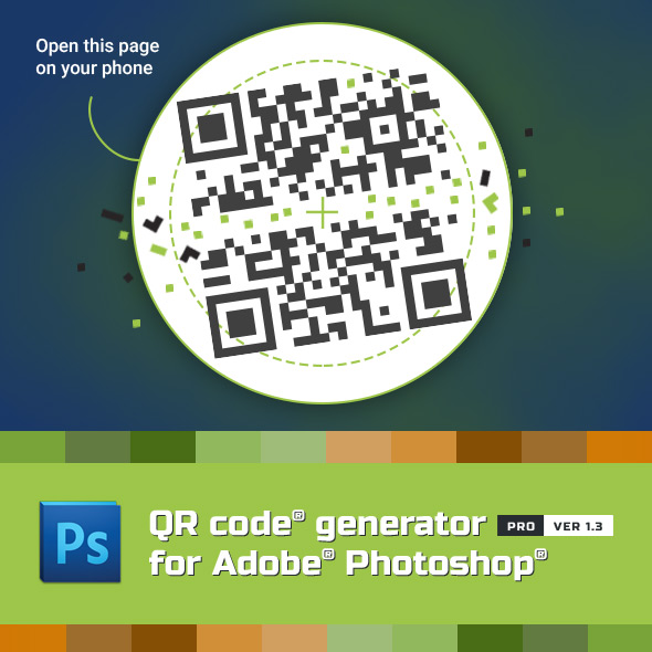QR Code generator for Photoshop
